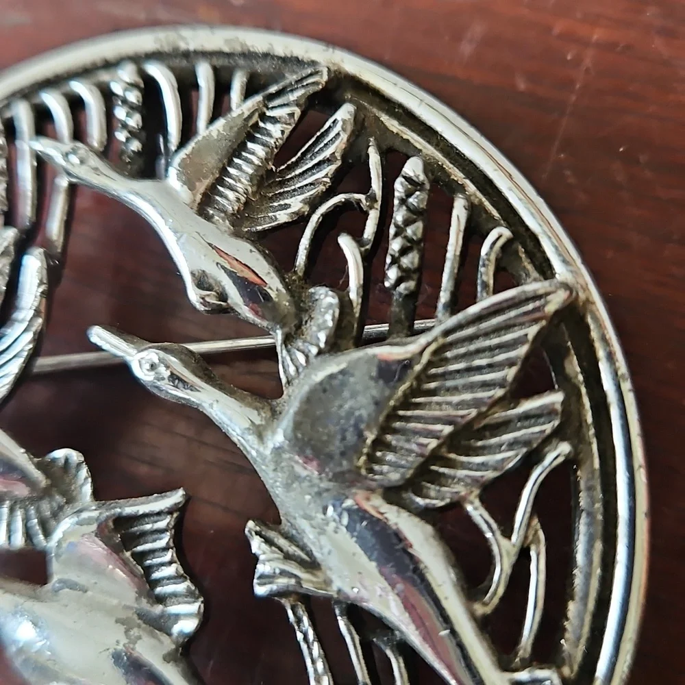 Vintage Sarah Coventry Goose Brooch Large